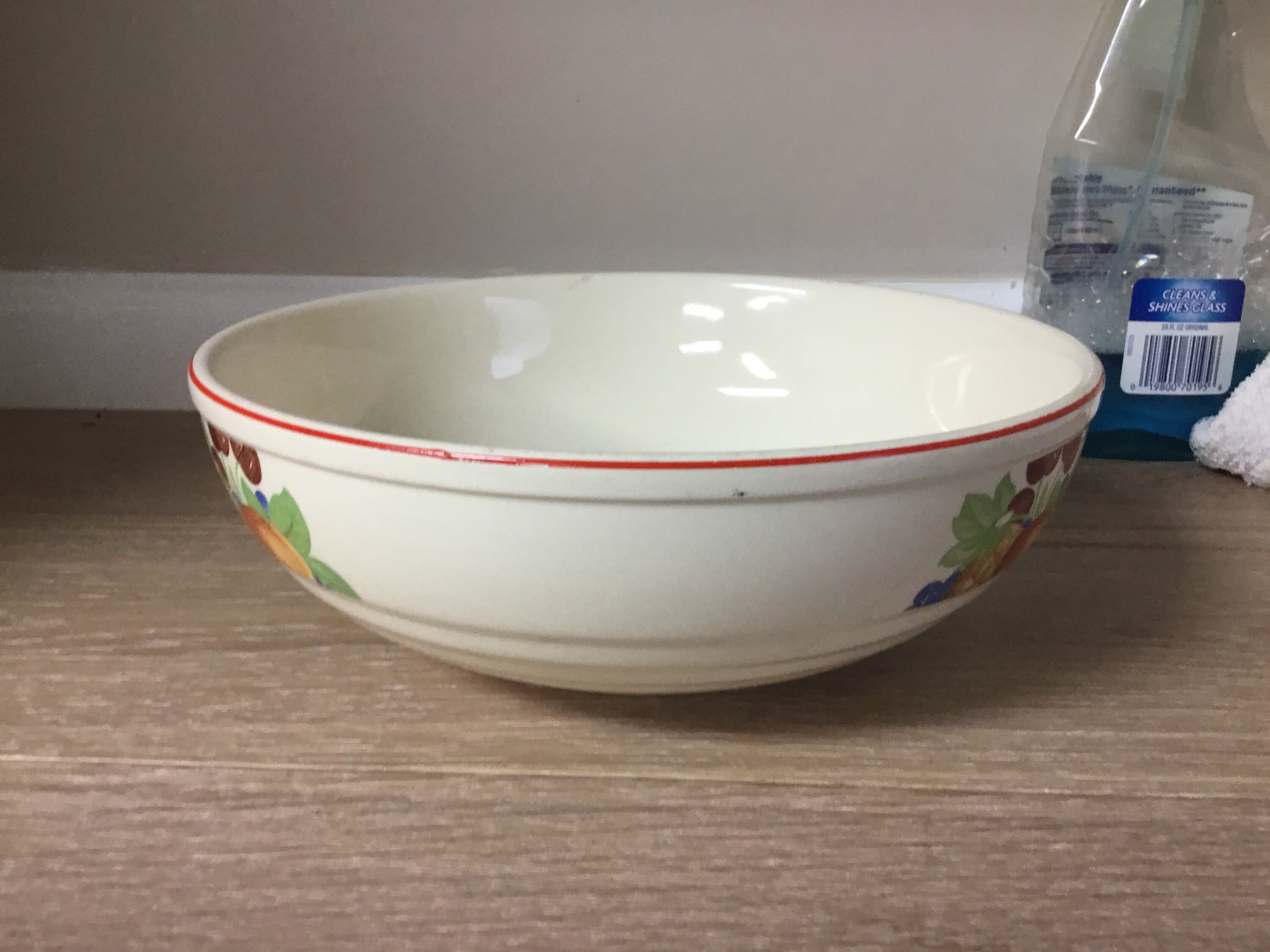 Vintage Bowl Universal Potteries Rare Fruit Pattern Overproof Etsy