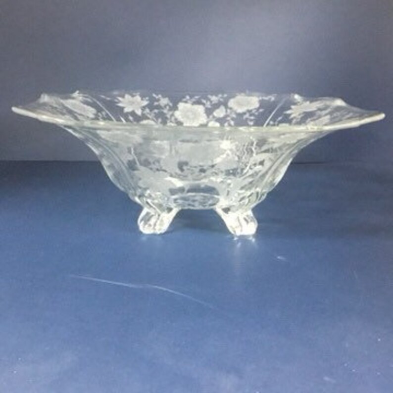 Cambridge Glass Wildflower Pattern 1940s Vintage Elegant Etsy