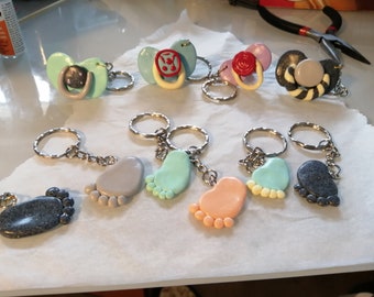 Bebe Pieds Porte Cle Etsy