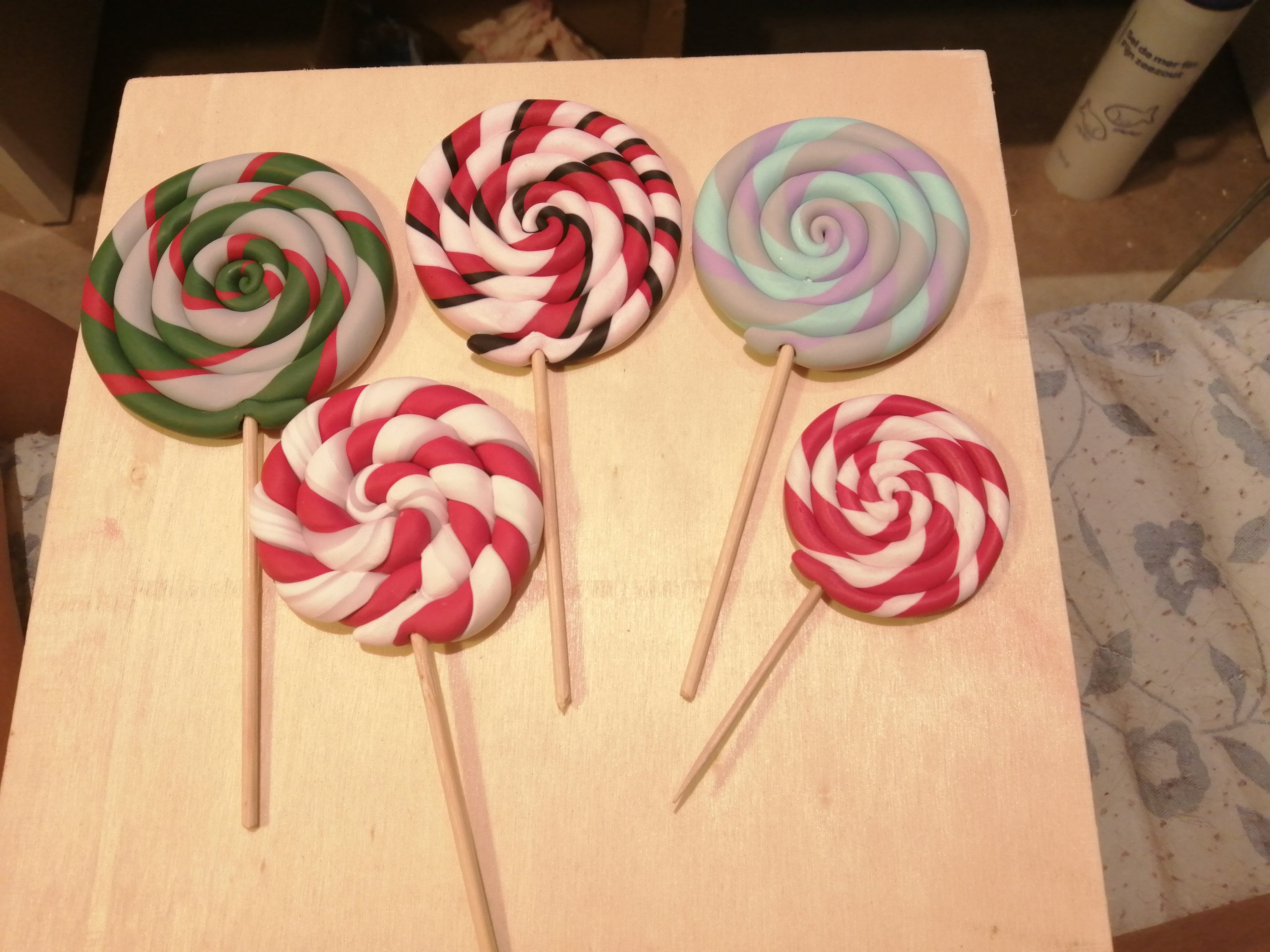 Sucette en Pâte Fimo Décorative