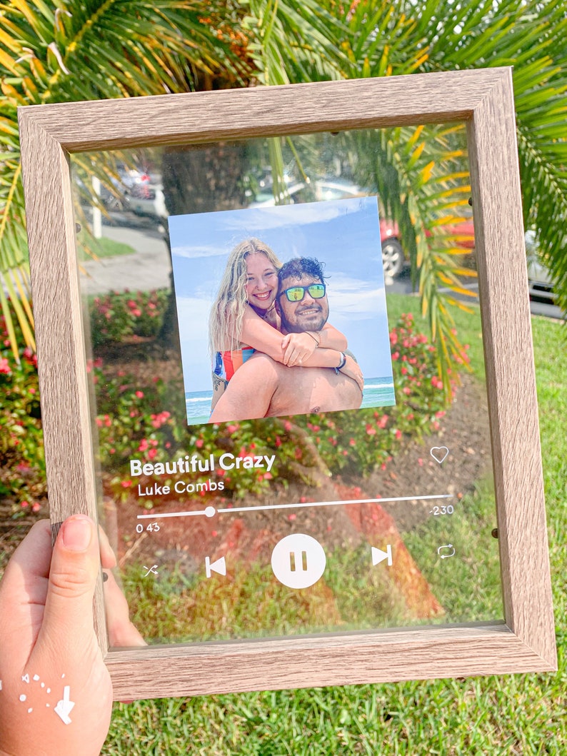 Spotify Glass Spotify Tile Spotify Glass with Frame Etsy