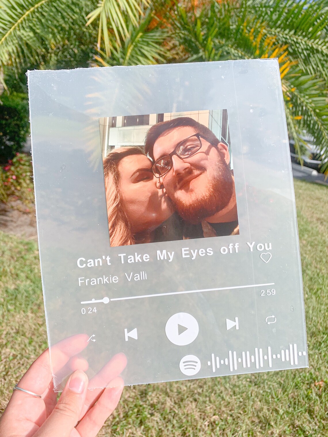 Spotify Glass Spotify Tile Spotify Glass with Frame Etsy