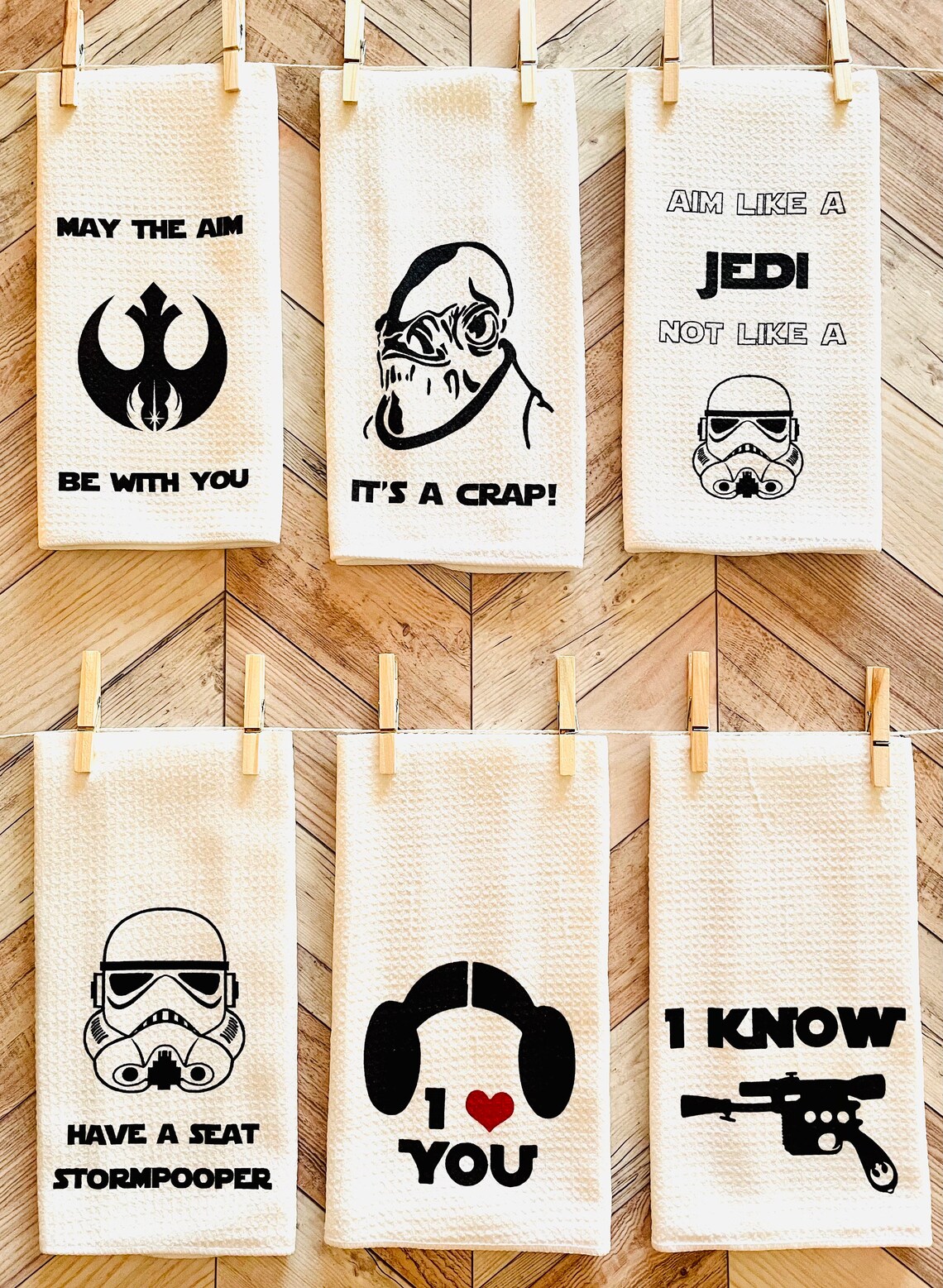 Star Wars Towels Star Wars Kitchen Towels Funny Towels Etsy