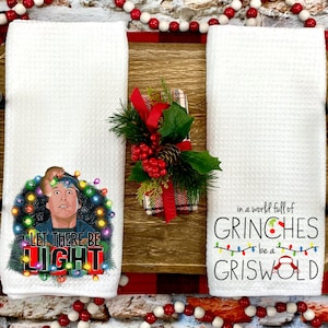 Christmas Vacation Classics Kitchen Towels, Christmas Towels, Gift Warming Towel, Birthday Gift, Wedding Gift, Hand Towel