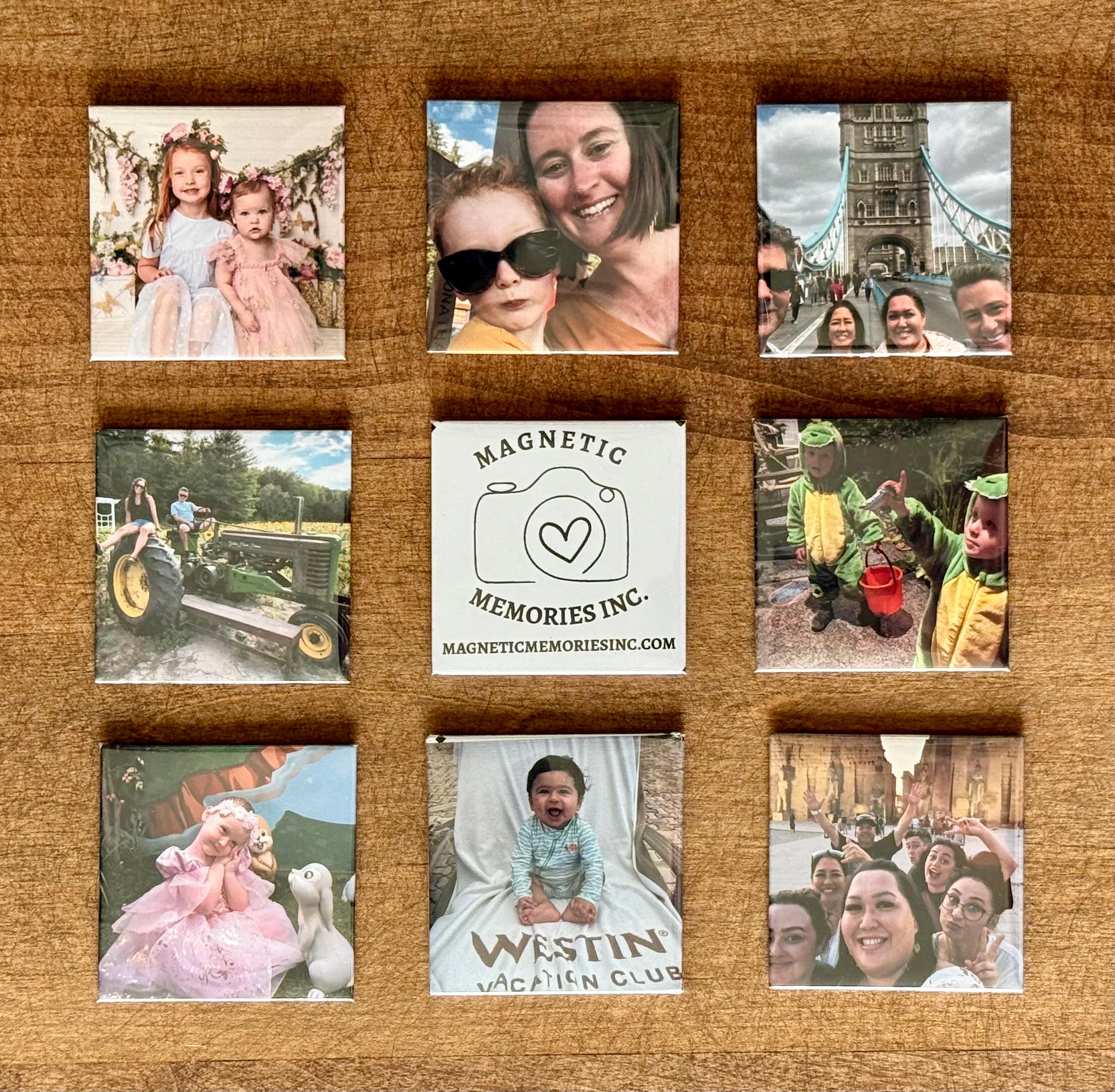 2x2" Custom Photo Magnets – Personalized Gift | Holiday | Couples | Birthday | Family Custom Fridge Magnets | Birthday Gift