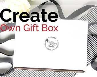 Create a Custom Gift Box with this Gift Box + Add-Ons, Build a Gift Box, Mother's Day, Thinking of You, Spa Gift, Happy Birthday, Just for U