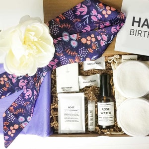 Pacote de cuidados faciais de spa – lenço de cabelo, caixa de presente para ela, presente de dia das mães, pensando em você, presente de aniversário, viagem, presente de spa, dama de honra