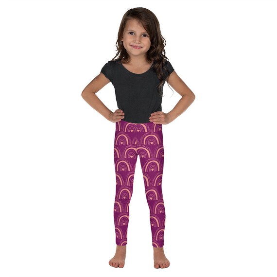 Toddler Girls Rainbow Leggings Stretchy Pants Rainbow Pants