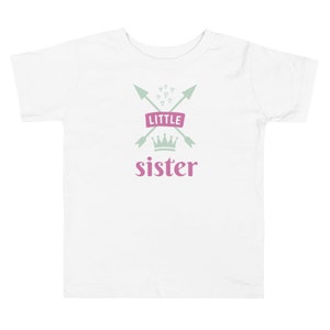 Toddler Girl little sister tshirt, little sister, matching outfits, family outfits