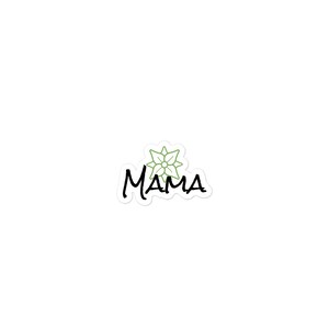 Bubble-free stickers, mama bloem sticker, binder sticker, yeti sticker, fles sticker, cadeau idee, kous stuffer