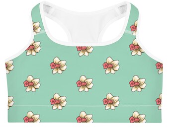 The Daffordil - Sports Bra / Yoga Kit, Summer Top, Floral Clothing