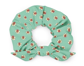 The Daffodil Scrunchie / Hair Acessories, Gifts For Sisters, Floral Hairband