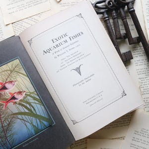 Vintage 1952 Book - Exotic Aquarium Fishes