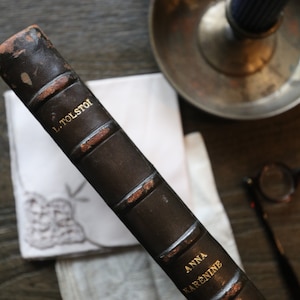 Antiquarian Anna Karenina -  French Book - Anna Karenina by Tolstoi - Anna Karenine