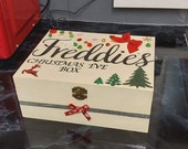 Custom Made to Order Personalised Christmas Eve Boxes Babies 1st Christmas Decorative Wooden Festive Winter Household Family