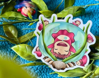 Ponyo Studio Ghibli Matte Vinyl Sticker