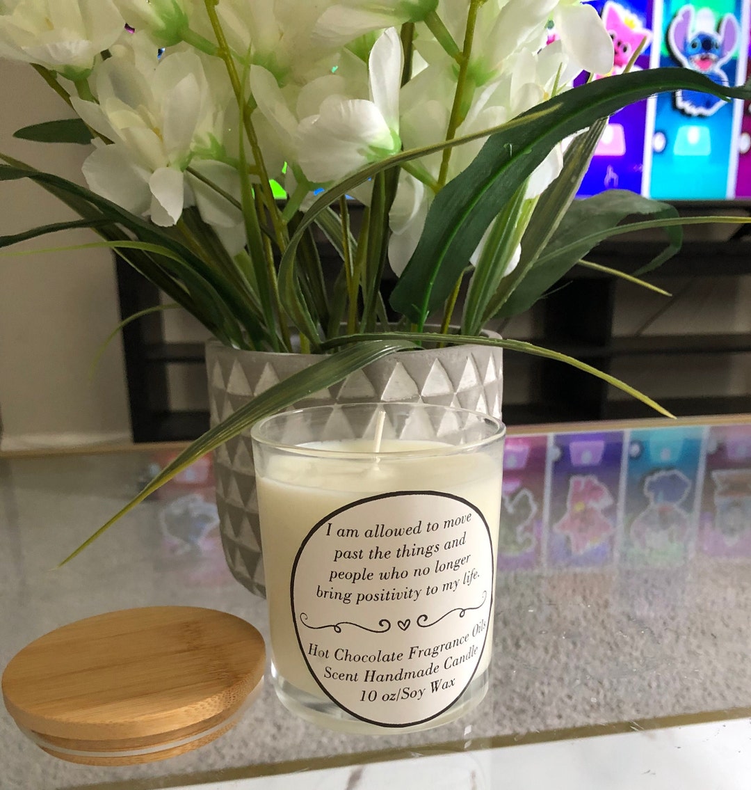 Affirmations Relaxation Candles. Hot Chocolate Scent 10oz Etsy UK