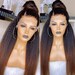Best quality Bleached Knots Brazilian 180 Density Kinky Straight 13x4 Lace Front 1b/30 Ombre Human Hair Wigs. Read Description 