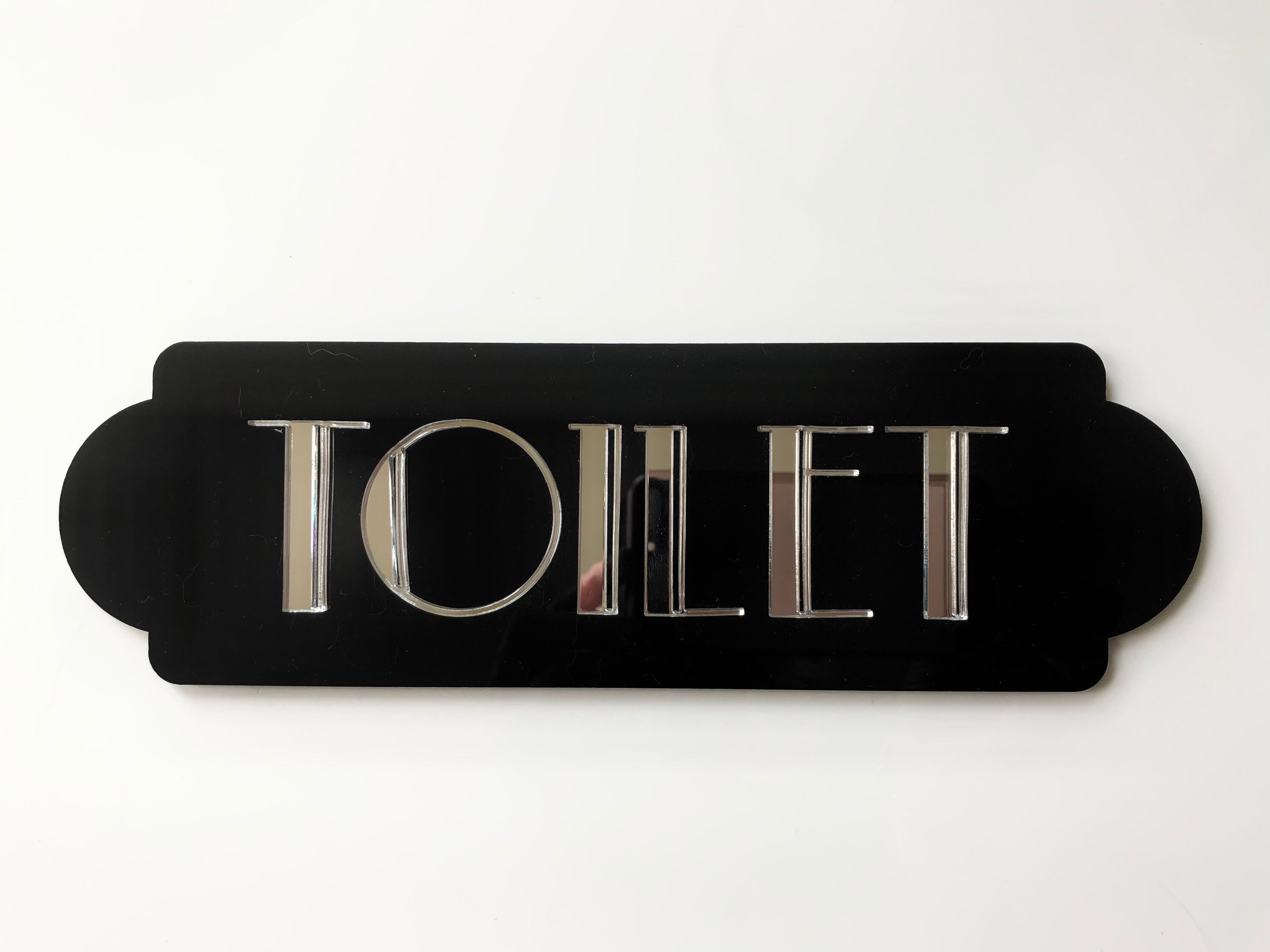 Art Deco Decorart Deco Signdoor Sign Toilet Sign Restroom Etsy Canada