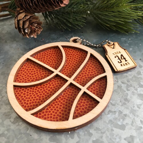 Basketball Coach Gift Personalized Basketball Ornament / Car Etsy