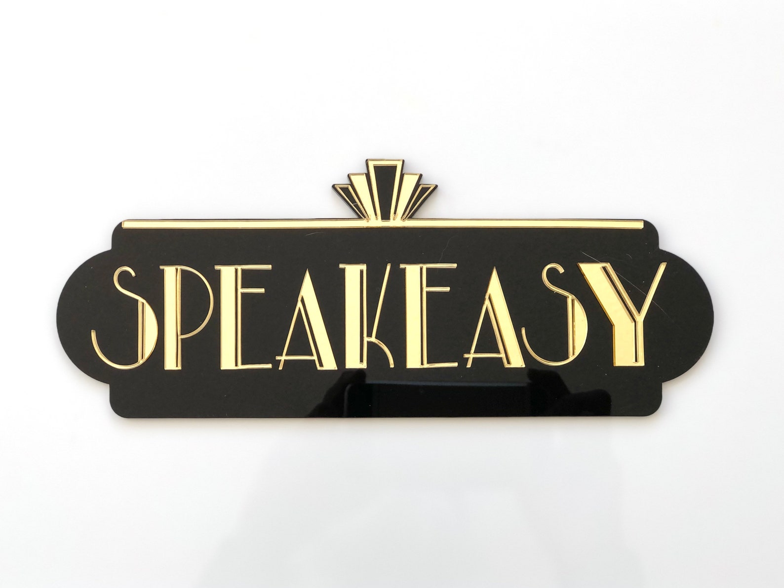 Art Deco Sign SPEAKEASY Sign Acrylic Sign Art Deco Decor Etsy