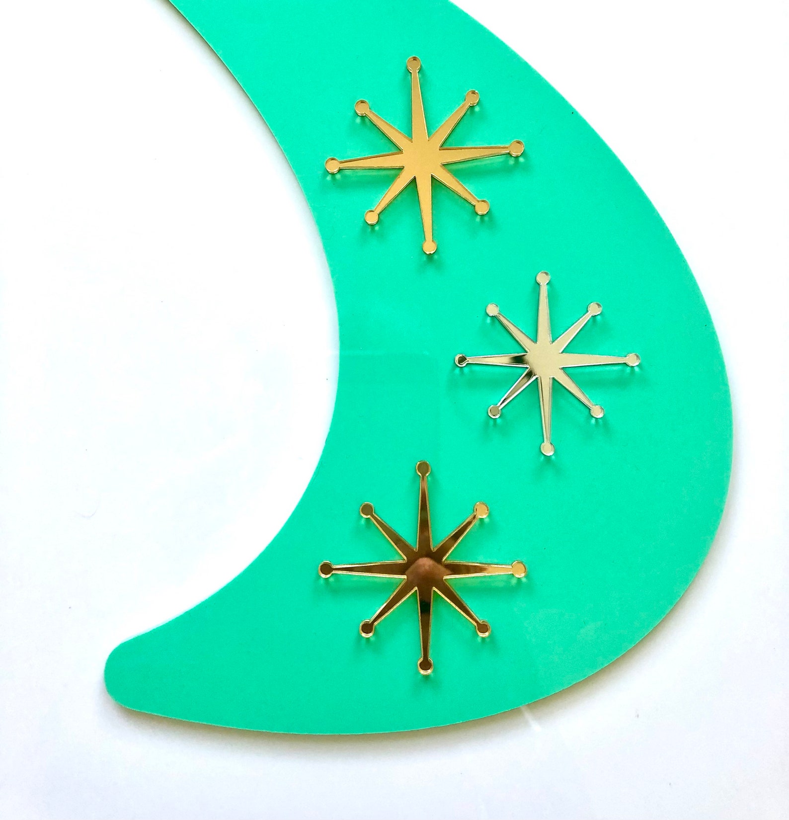Mid Century Modern Boomerang Art LASER CUT WALL Artatomic Etsy