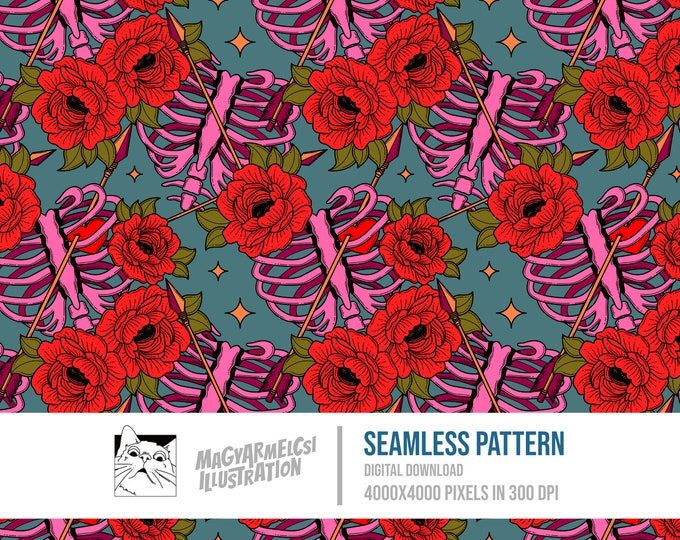 Printable Rib Cage Pattern This item is unavailable - Etsy