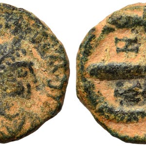 Anastasius I, 491-518. Pentanummium; Theoupolis (Antioch) mint. Authentic Byzantine Coin