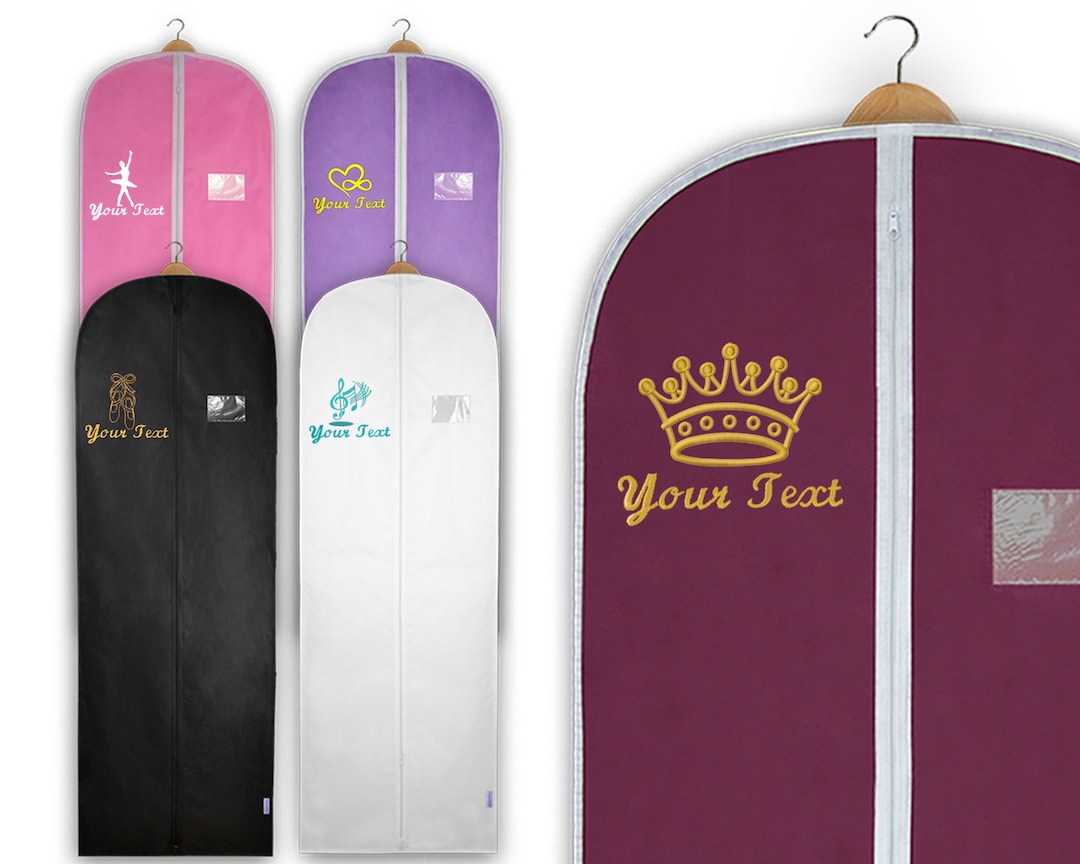 Personalized Dress Bag, Embroidered Bridesmaid Dress Bag, Wedding Dress