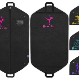 Sac de costume de patinage brodé personnalisé, Sac de patineur, Sacs de patinage sur glace, Porte-robe de costume personnalisé de patinage artistique