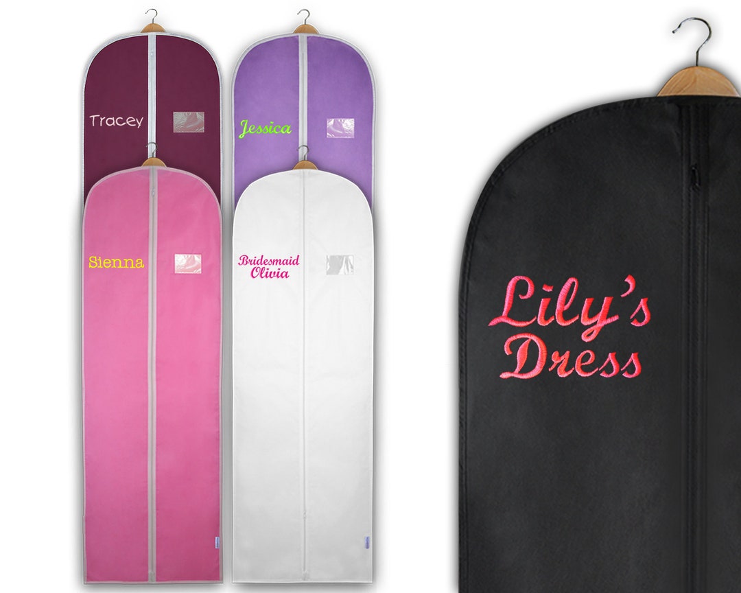 Personalised Embroidered Dress Bag Dance Costume Bag Bride Gift