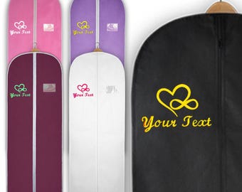 Personalised Embroidered Dress Bag, Bridesmaid Dress Bag, Wedding Dress Bag, Dance Costume, Prom Dress, Monogram Garment Bag, Wedding Gifts