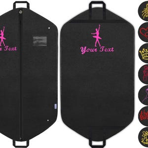 Personalisierte bestickter Kleidersack, benutzerdefinierte Kleidertasche, Tanzkostümtasche, benutzerdefinierte Anzugüberzug, Kostümtasche, Reisegeschenk, Anzugtasche