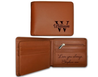 Gift for Men, Personalised Wallet, Gift for Dad, Gift for Him, Anniversary Gift For Him, Leather Men Wallet, Handwriting Gift, Mens Gift