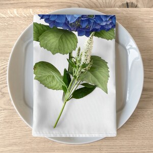 Blue Hydrangea Napkins