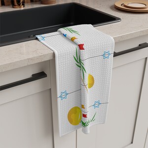 Happy Sukkot Soft Tea Towel