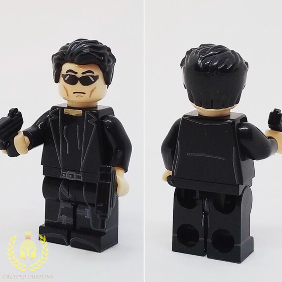 **NEW** Custom Printed AGENT SMITH Matrix Movie Block Minifigure