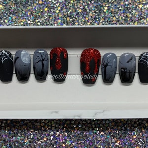 Nail Art Press On Gel Set