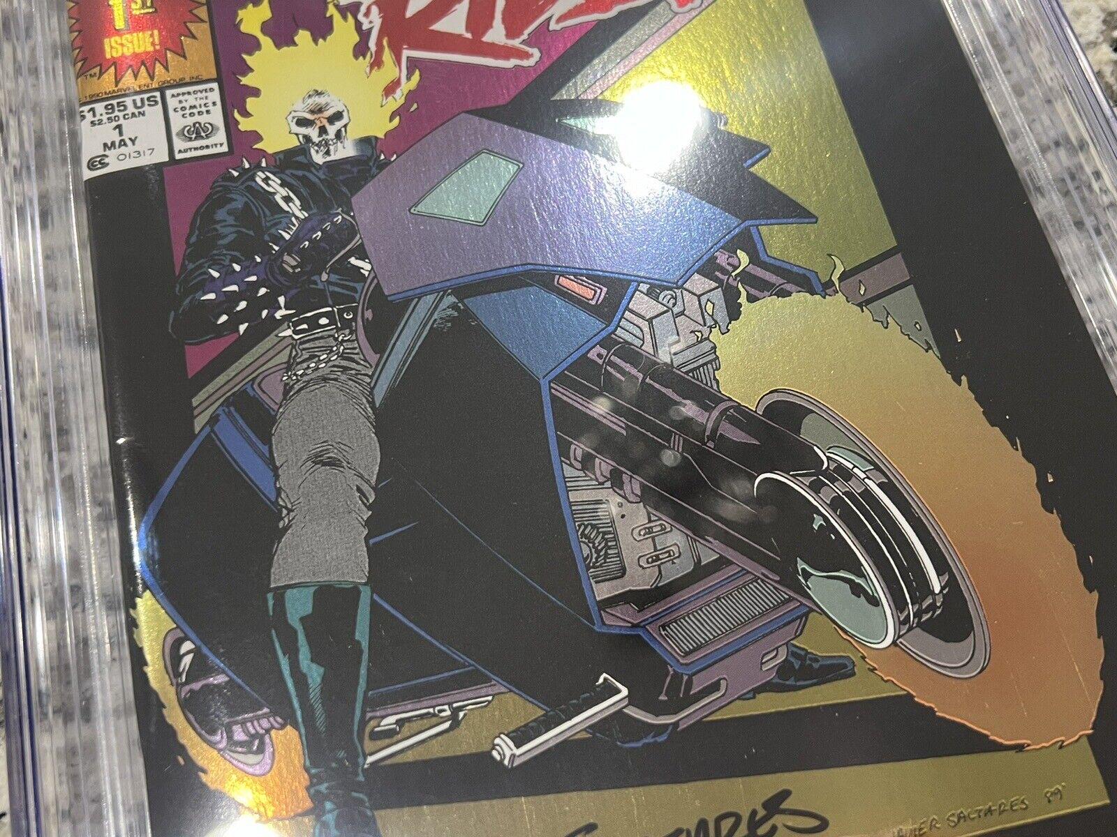 Ghost Rider #1 Foil Mexican Variant Megacon CGC SS 9.8 Signed