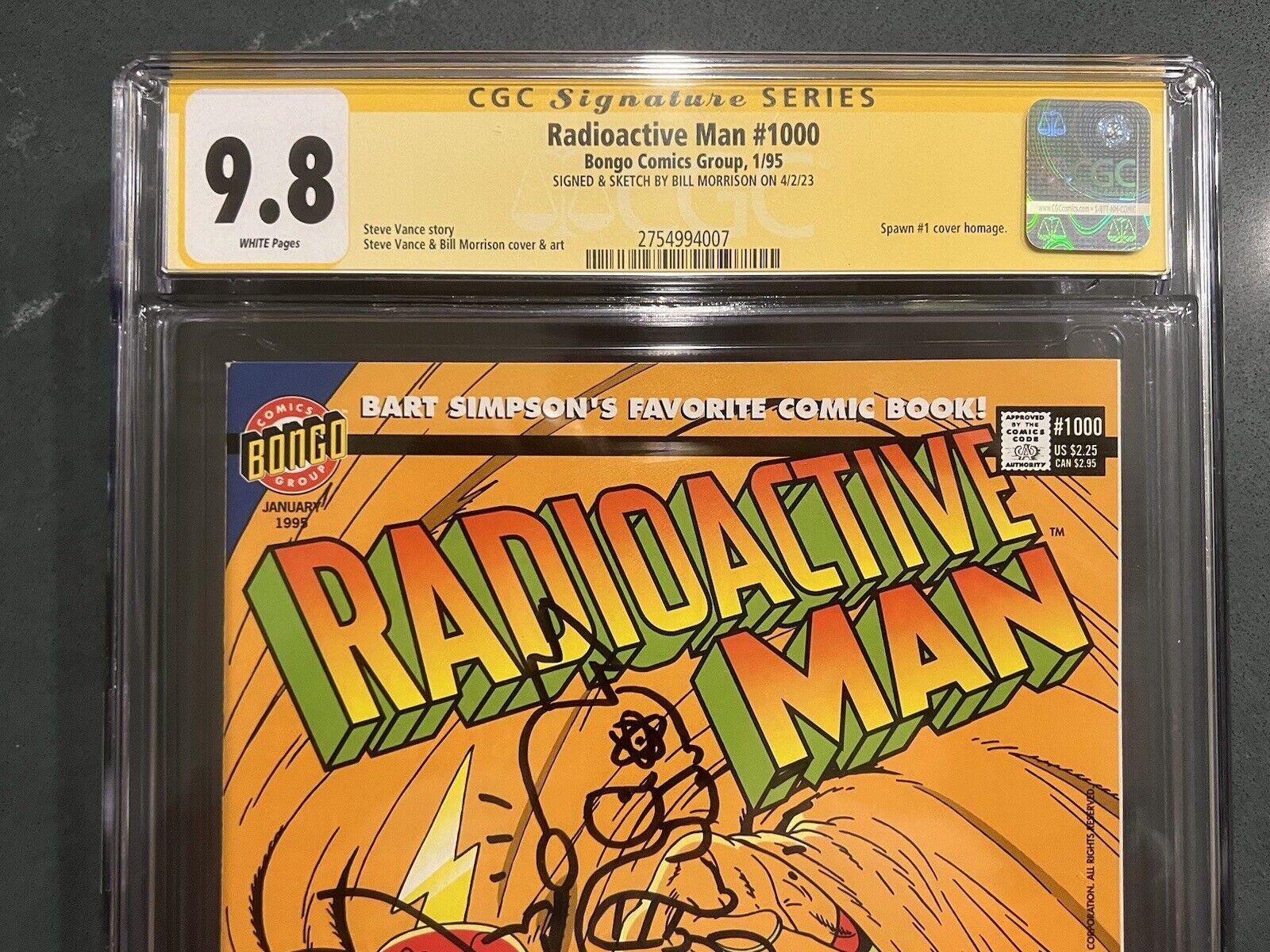 The Simpsons Radioactive Man 1000 Spawn Homage CGC 9.8