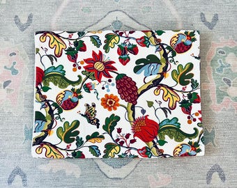 Pottery Barn 100% Cotton Table Runner Serafina Floral 108” X 18” Fall Harvest