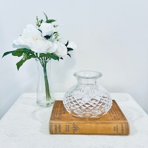 Waterford Alana Cut Crystal Hurricane Globe Candle Holder Lamp Shade Only