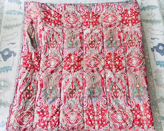Vintage Ralph Lauren Beachside Preppy Full Queen Comforter Bedspread Red Paisley