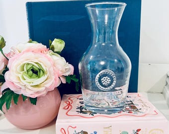 Juliska Berry and Thread Signed 20 OZ Carafe Wine Glass Elegant Wedding