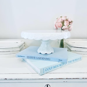 Westmoreland Milk Glass Cake Stand Paneled Grape Vine Wedding Decor Vintage Wedding