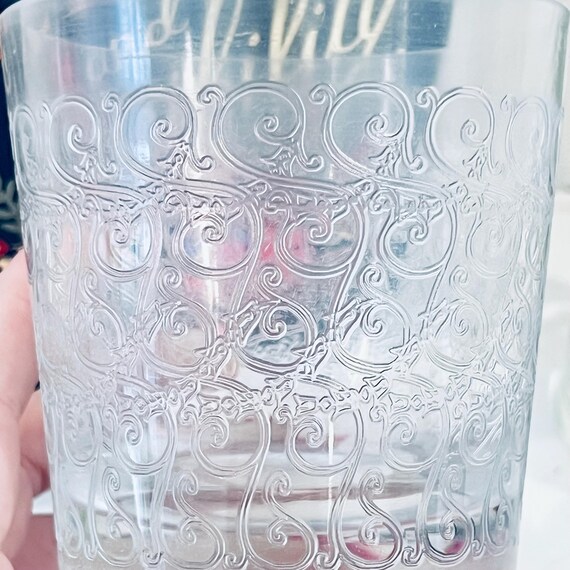 Vintage Baccarat Rohan Old Fashioned Glass 9.5cm Etched Vintage Baccarat Rohan Old Fashioned Glass 9.5cm Etched