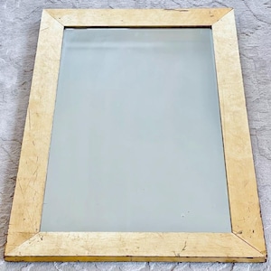 Vintage Gold Mirror Giltwood Wood Framed Large 32” x 22” Hollywood Regency