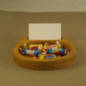 Oak Business Card Holder