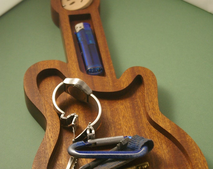 Guitar Shaped Tray Key Tray Desk Tidy Hold All Etsy