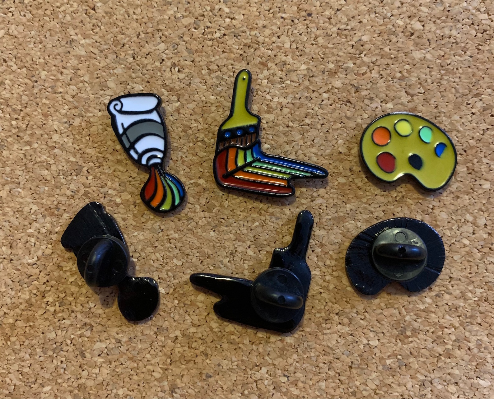 Paint Set 3 pk Enamel Pins Etsy